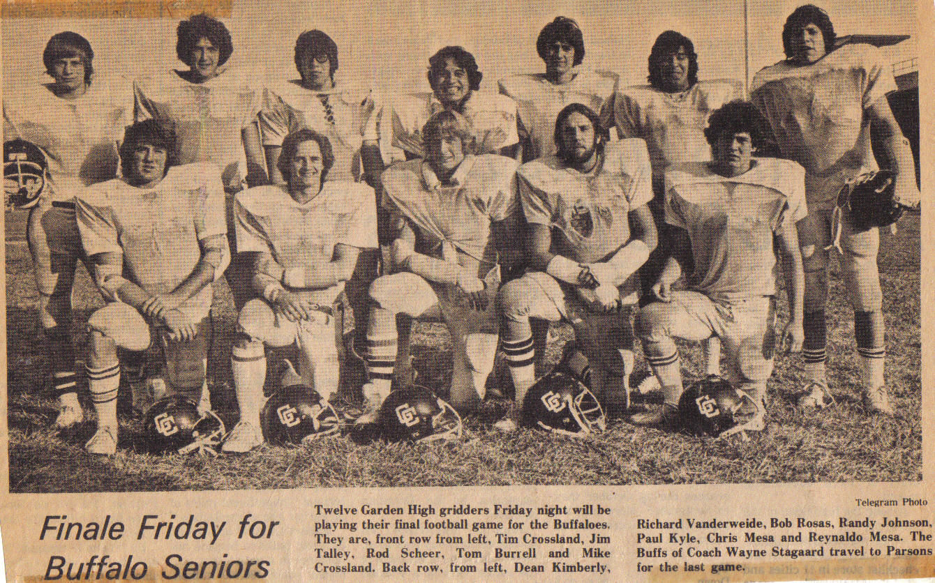 GCHS Varsity Football - 1977